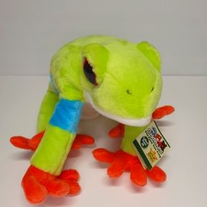 SOLD Wild Rep. Cuddlekins Red Eyed Tree Frog Plush
